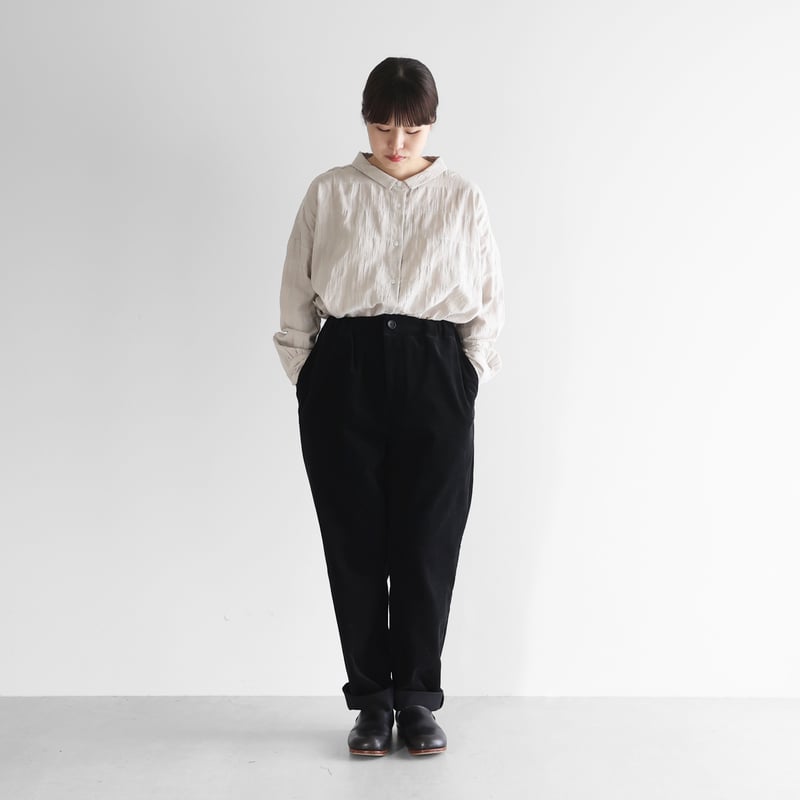 シャトルコーデュロイイージーパンツ（ブラック）【ユニセックス】513