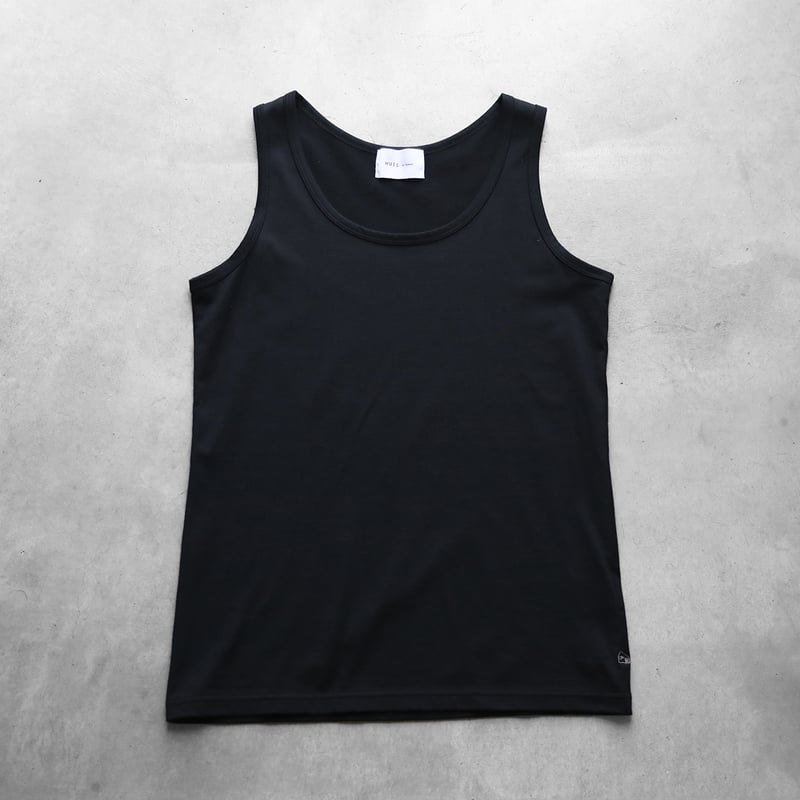 HUIS スヴィンコットン半袖カットソー ブラック HUIS in house］SUVIN COTTONタンクトップ（ブラック）【レディス】CS