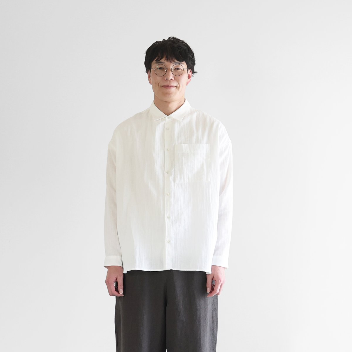 M 新品 コムデギャルソン ガール ダブルカラー 二重 シャツ 白 シンプル 1863672191.jpg?1680227385