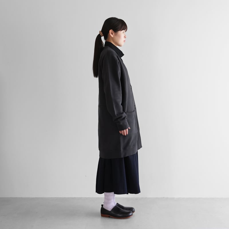 HUIS in house］SUVINスウェットロングカーディガン（ダークグレー