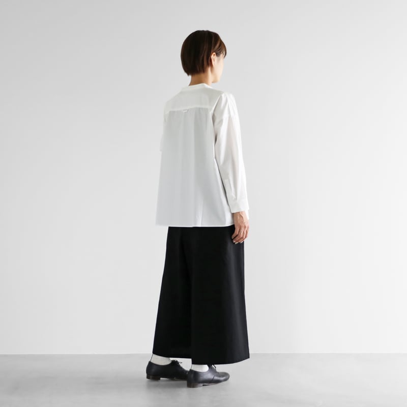 やわらかシーチングコットンスカートパンツ(ブラック やわらかシーチングコットンスカートパンツ(ブラック