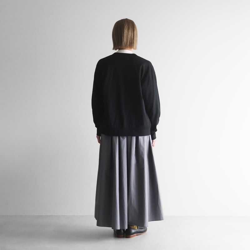 HUIS in house］SUVIN COTTONカーディガン（ブラック）【ユニ