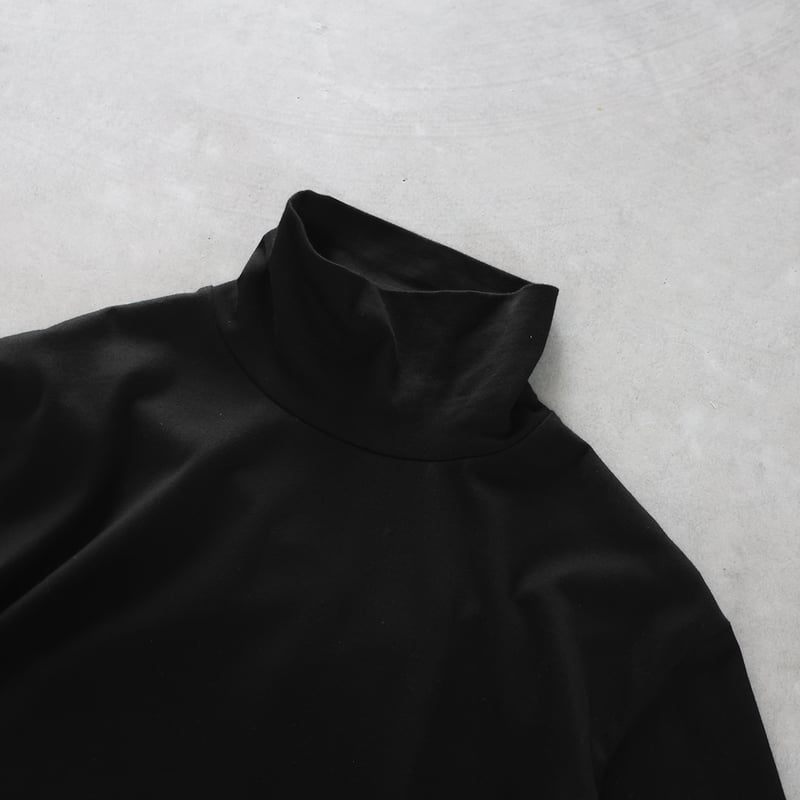 HUIS in house］SUVIN COTTON長袖タートルネックカットソー