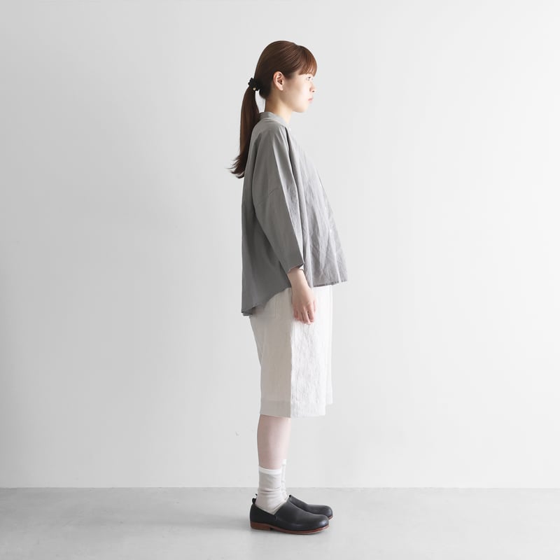 オールドレピア天日干しラミーリネン2wayショートパンツ（エクリュ