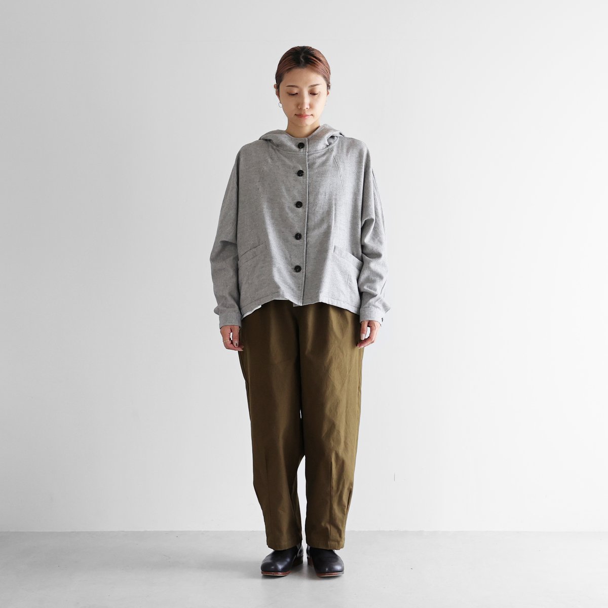 HUIS 遠州織物　ヤク綾ネイルポンチョ　315 ヤクウール綾ネルポンチョ 315をリリースしました／ – HUIS | 遠州織物