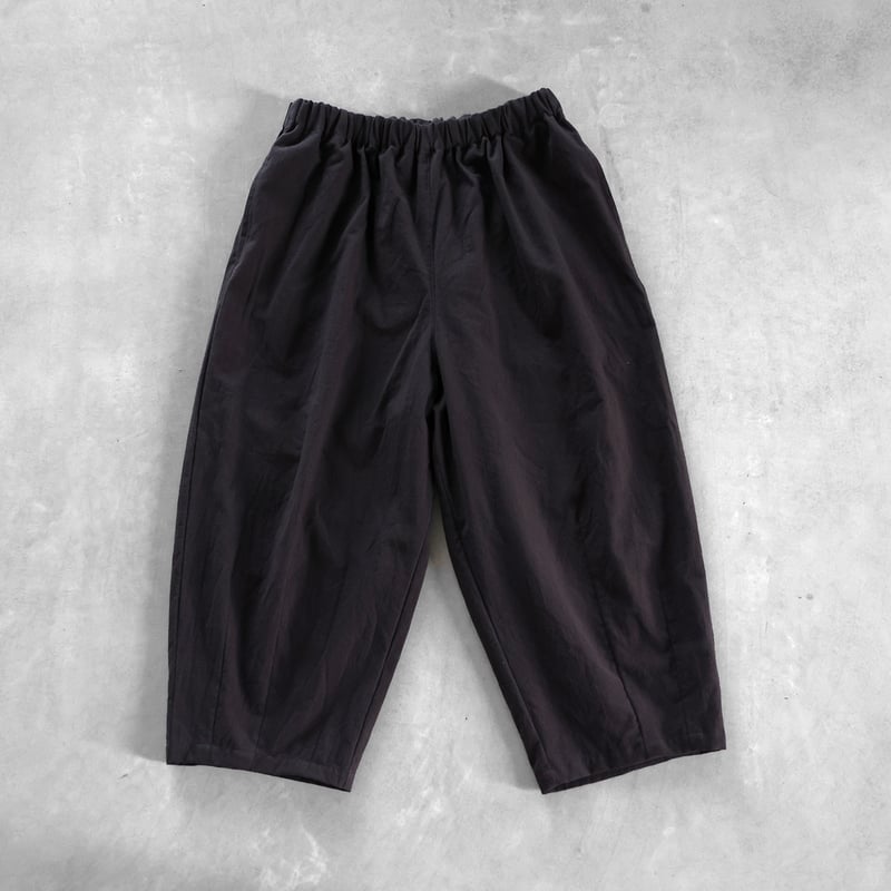 やわらかシーチングコットンバルーンパンツ（ダークグレー）【ユニ