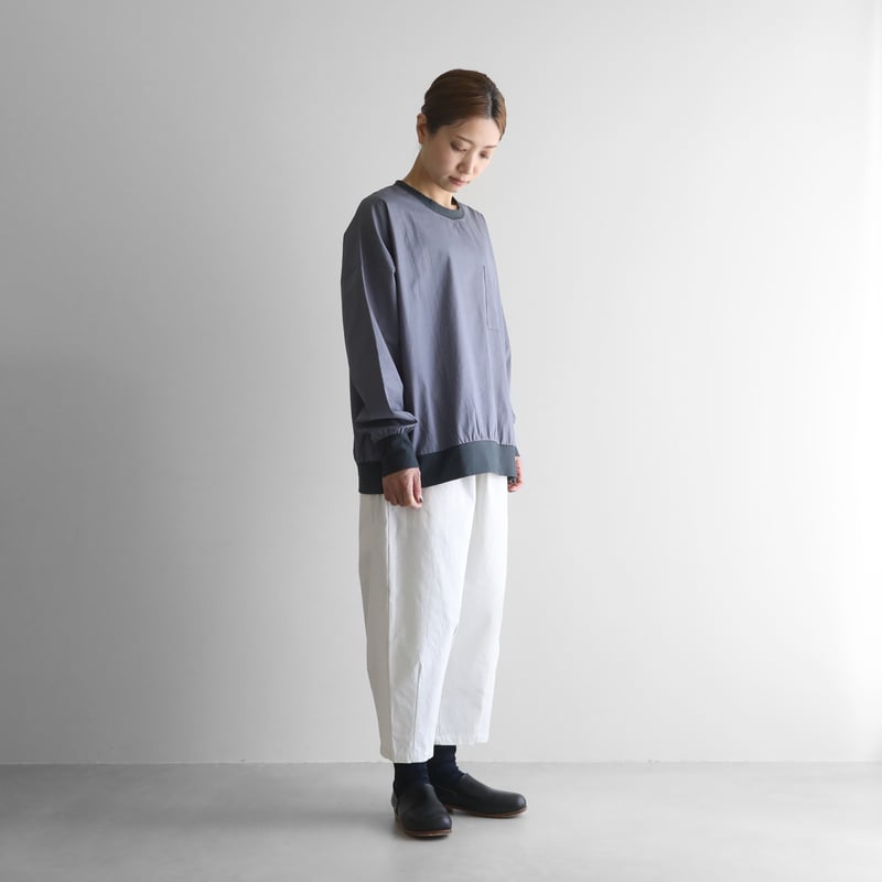 遠州織物HUIS ギザコットンブロード8分丈パンツ503　色オレガノ ギザコットンブロード8分丈パンツ 503をリリースしました