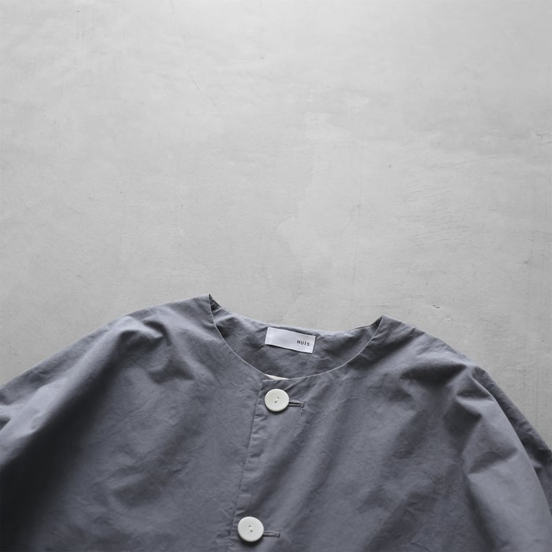 ダウンプルーフコットンふかふかオーバーコート（スチールグレー