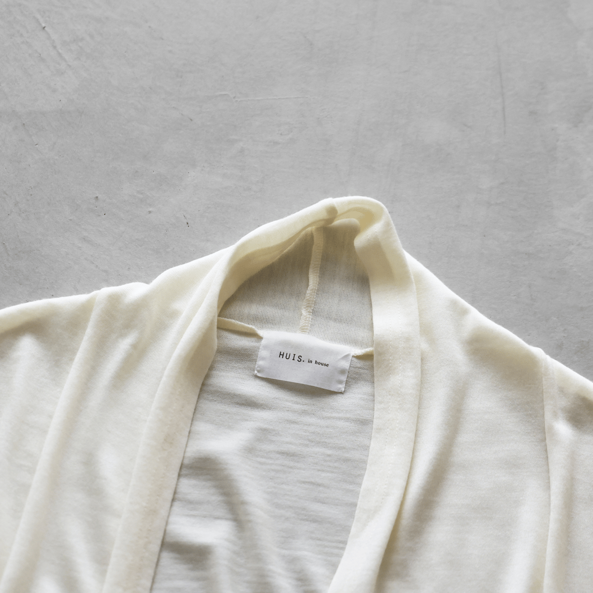 HUIS in house］メリノオプティモウォッシャブルウール天竺長袖リブ