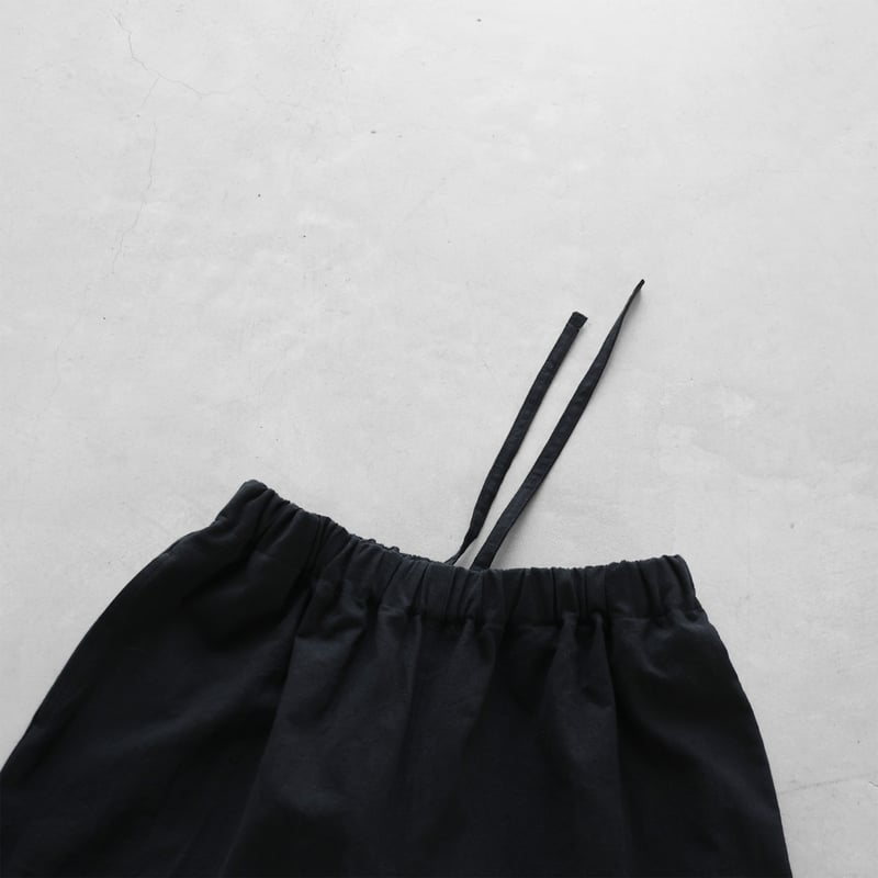 やわらかシーチングコットンバルーンパンツ（ブラック）【ユニセックス
