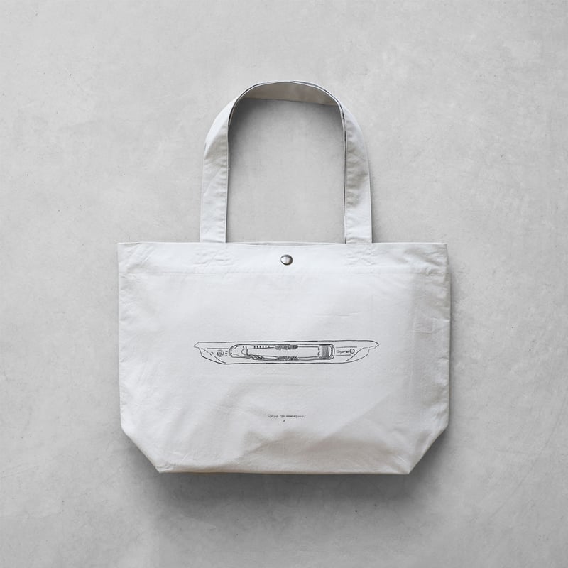 山口一郎×HUIS”限定トートバッグ【shuttle シャトル】（ミストグレー
