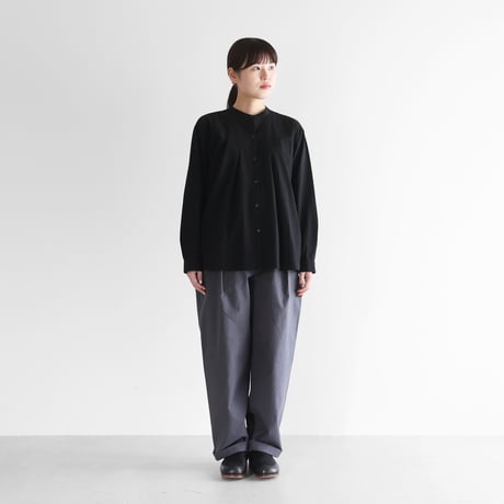 【HUIS.】 綿ウールタイプライタークロススカートパンツ ダークカーキ HUIS.】 綿ウールタイプライタークロススカートパンツ ダーク