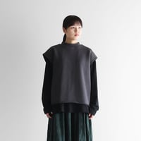 シャトルリネンライトショートカーディガン（ダークレッド）【レディス