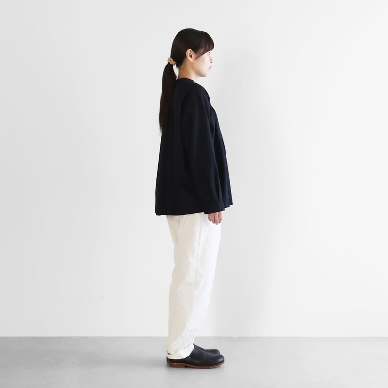 先染めバフクロスイージーパンツ（オフホワイト）【ユニセックス