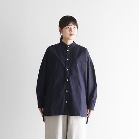 HUIS. ダウンプルーフコットン ふかふかオーバーコート ネイビー NAVY