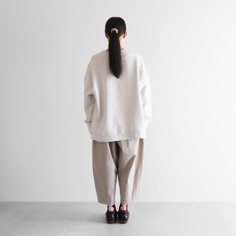HUIS in house］SUVINスウェットゆるプルオーバー（ホワイトグレー