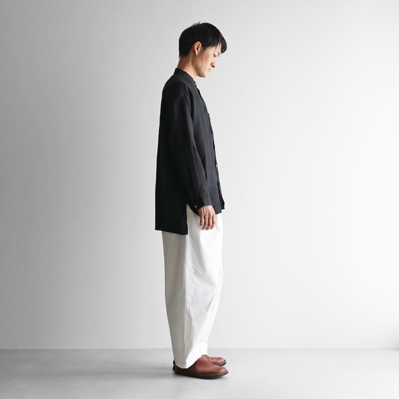 先染めバフクロスワイドパンツ（オフホワイト）【ユニセックス】504