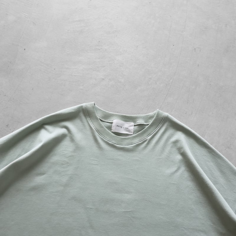 HUIS in house］SUVIN COTTON半袖スクエアワイドカットソーHF（ジェラ