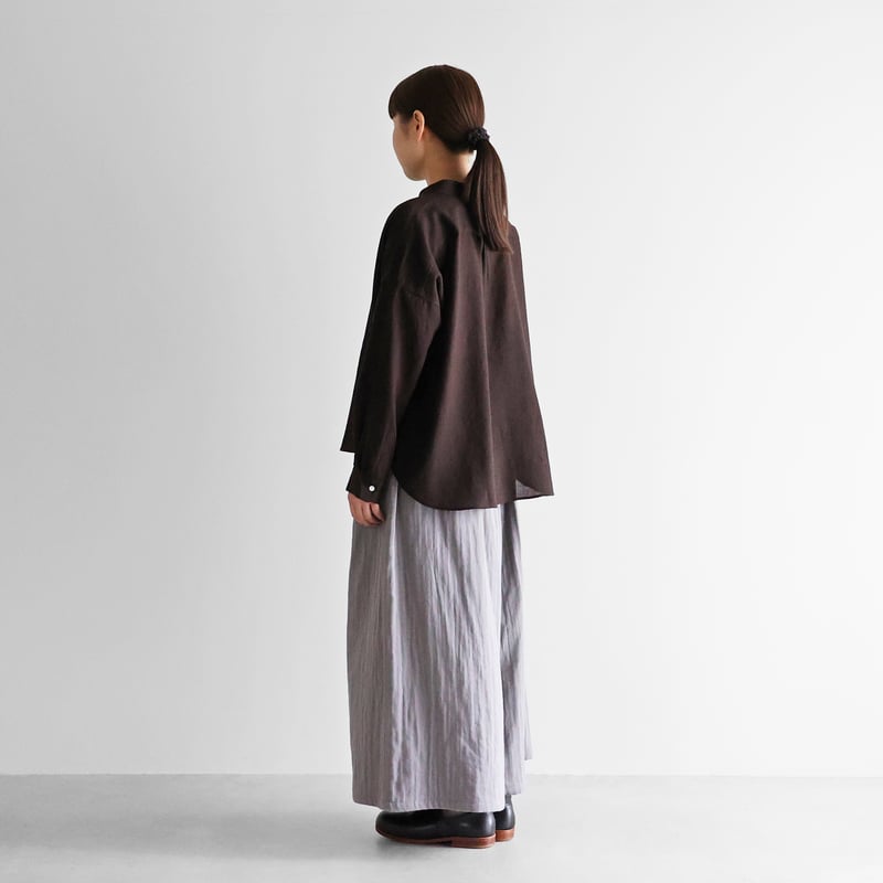 しぃちゃんの遮光パンツ、グレージュ ナチュラルな風合いの洗えるストライプ柄非遮光カーテン【SI