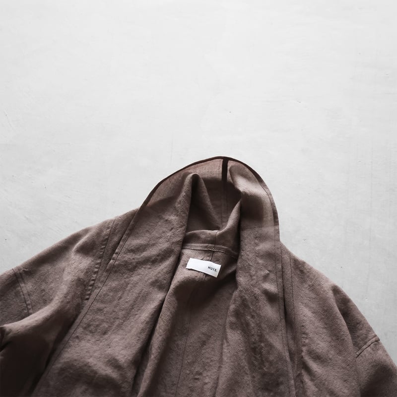 ウォッシャブルウールカーディガン（チャコールブラウン）【ユニ