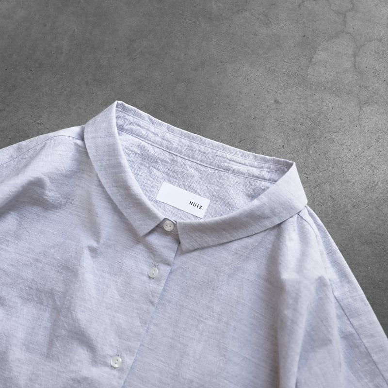 HUIS 遠州織物　U108　8分袖コードレーンワイドブラウス 8分袖コードレーンワイドブラウス U108をリリースしました