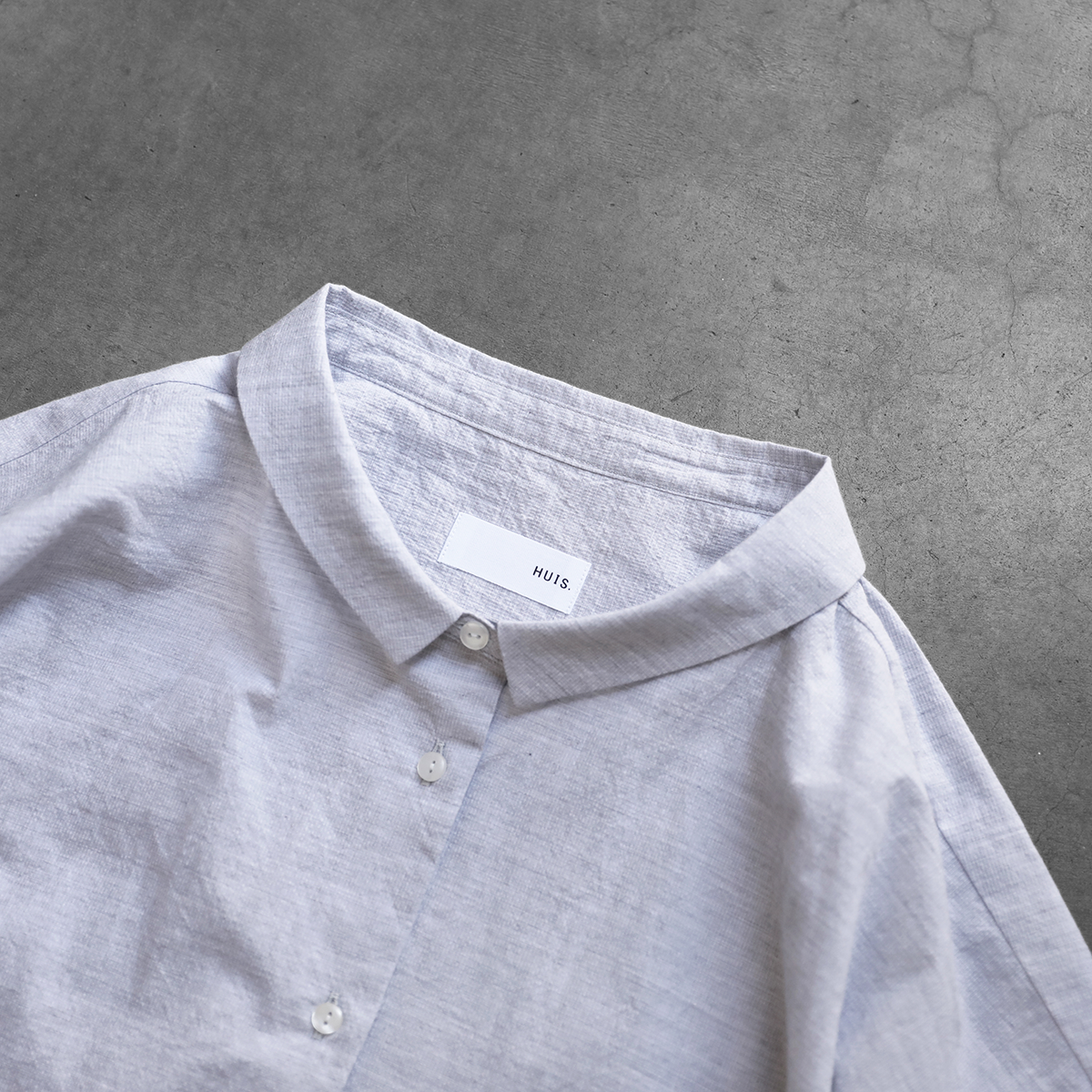 【HUIS.】U102　コードレーンワイドブラウス コードレーンワイドブラウス（白）【レディス】U102 | HUIS