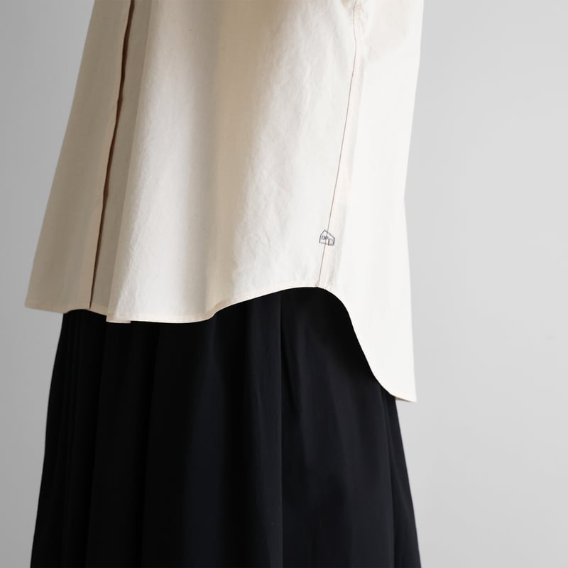 遠州織物×久留女木の棚田プロジェクト】棚田コットンワイドブラウス