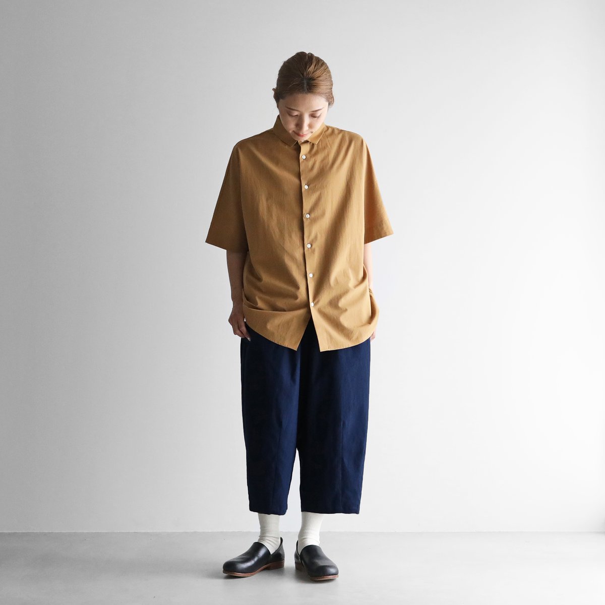 HUIS バルーンパンツ506　やわらかシーチングコットン【ダークネイビー】 やわらかシーチングコットンバルーンパンツ【ユニセックス】506