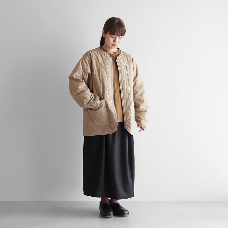 ダウンプルーフコットンsunstate中綿キルティングコート