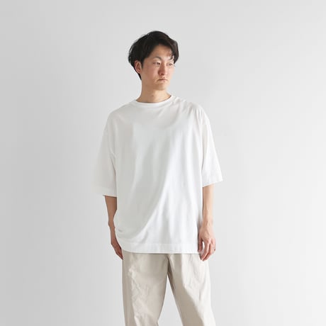 【新品】HUIS in house SUVIN COTTON 半袖ポロカットソー HUIS in house］SUVIN COTTON半袖ポロカットソー（ホワイト）【レディス