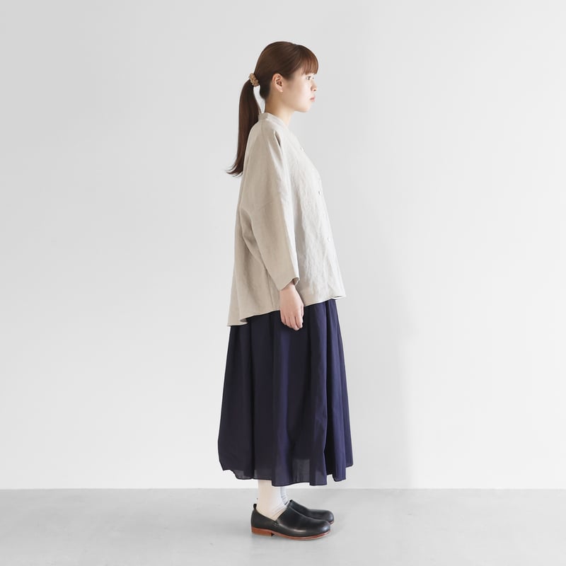 added ファッション huis 遠州 u402 コードレーンスカート ネイビー