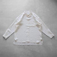 ギザコットンブロードロングシャツ（シルバーグレー）【ユニセックス
