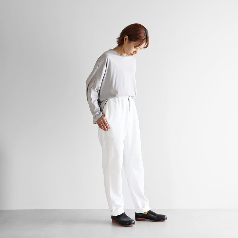 モールスキンイージーパンツ（ホワイト）【ユニセックス】513 | HUIS  