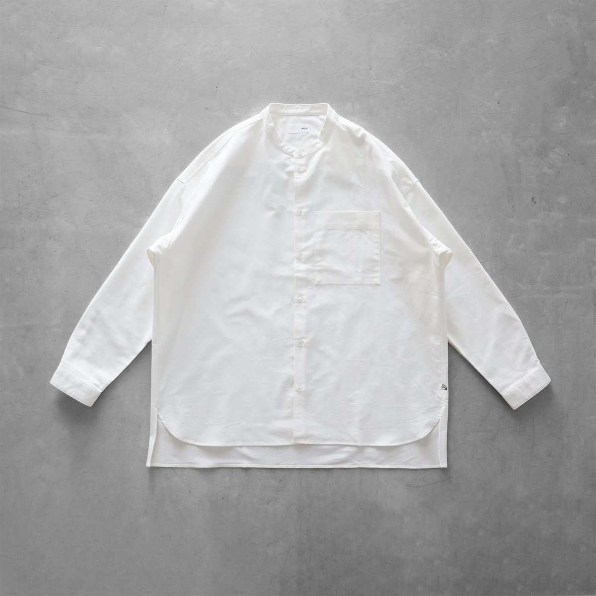 【美品】ハウス/HUIS. オックスフォード シャツ ブラウス　長袖　小襟　白 fb4561u.jpg
