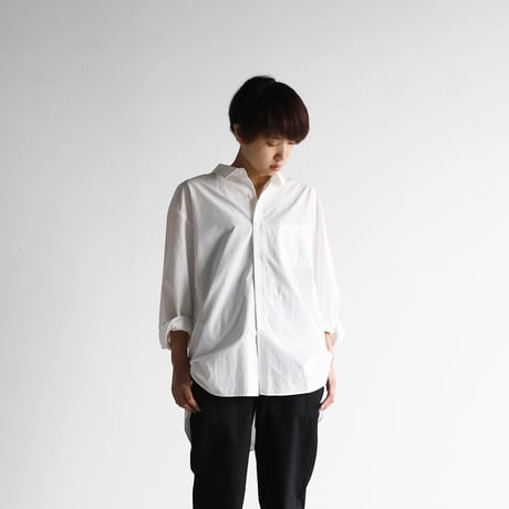オーガニックコットンビッグシャツ（白）【ユニセックス】011