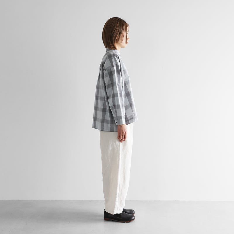 バンブーリネンワイドパンツ（オフホワイト）【ユニセックス】504