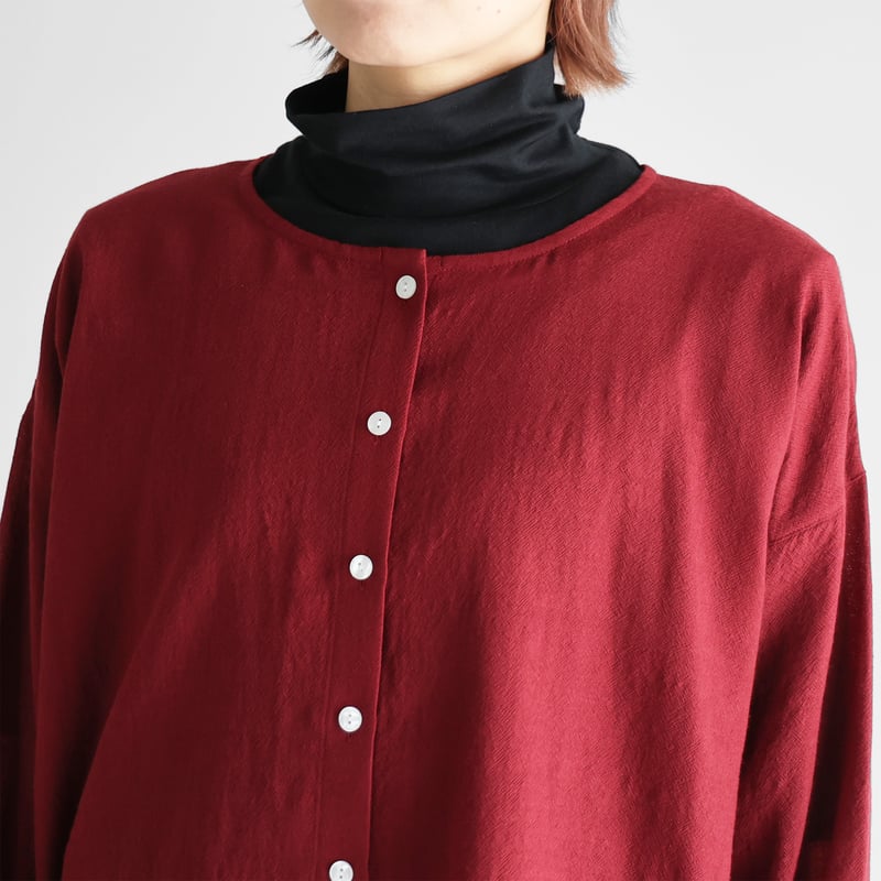 〜専用〜　ハウスHUIS◆ウォッシャブルウールショートカーディガン◆ダークグレー 遠州織物ハウスHUIS◇ウォッシャブルウールショートカーディガン