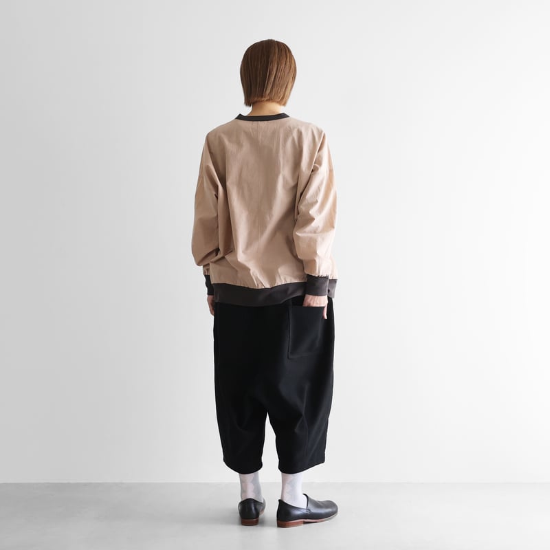 モールスキンサルエルバルーンパンツ（ブラック）【ユニセックス