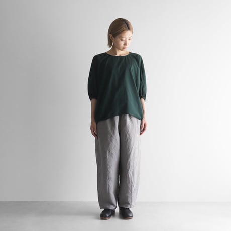 HUIS.ハウス　バンブーリネンバルーンパンツ　グレージュ バンブーリネンバルーンパンツロング（ライトグレー）【ユニセックス