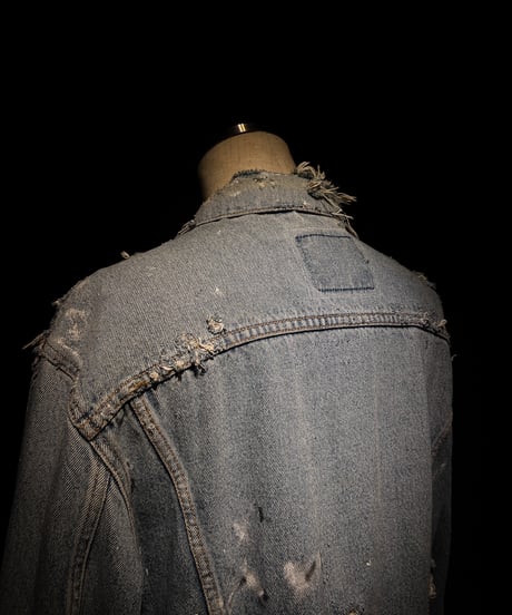 Distressed Patchwork Vintage Denim Trucker Jacket TypeIII