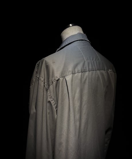 Vintage damage dress gray shirt
