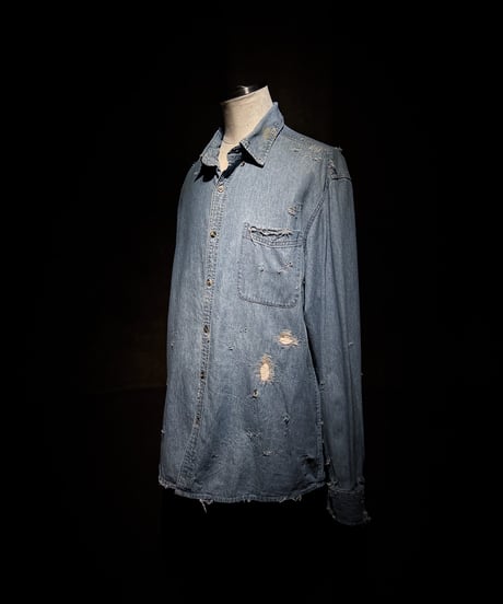 Vintage light blue denim shirt