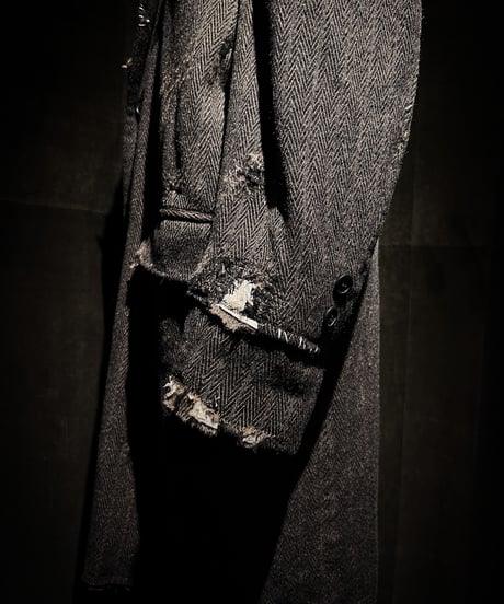 Herringbone Deconstructed Tailored Coat