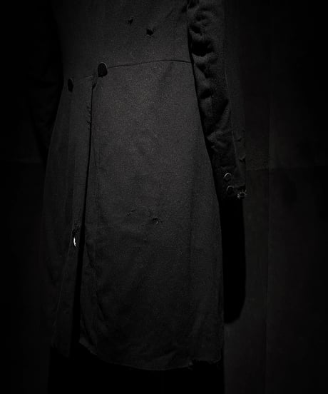 1910's french double long formal evening coat