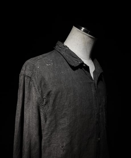 Garment-Dyed Distressed Vintage Shirt