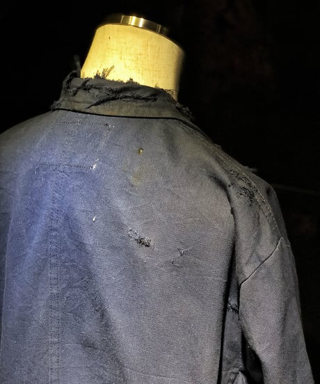 Vintage damage french cover all jacket