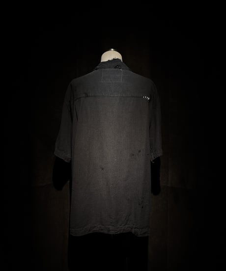 Vintage damage rockabilly linen shirt