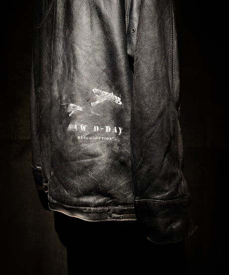 Vintage Leather Toggle Jacket with UK-Sourced Vintage Badges