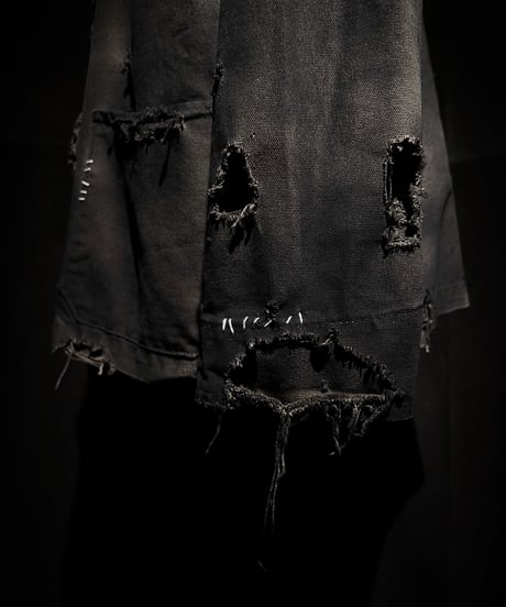 Vintage damage & dye coverall jacket