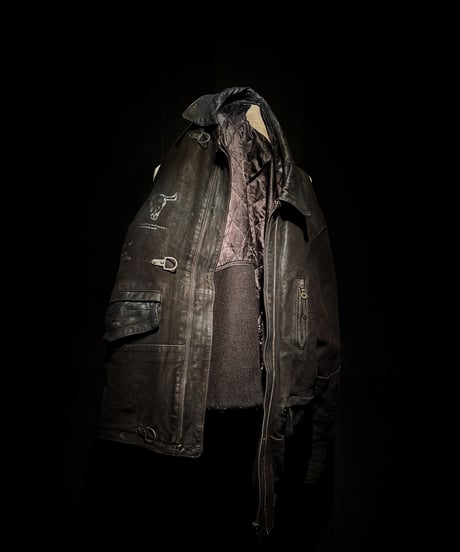 Vintage Leather Field Fire-man Jacket